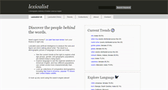 Desktop Screenshot of lexicalist.com